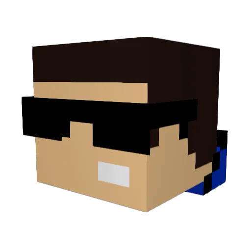 thebaseballkings Minecraft avatar head, 3D render