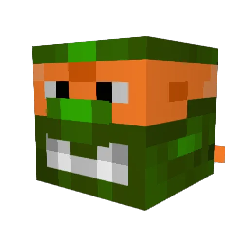 thebat99 Minecraft avatar head, 3D render