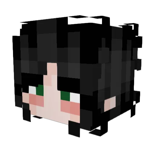 thebatmorgue Minecraft avatar head, 3D render