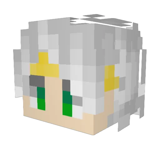 thebedwarsgod23 Minecraft avatar head, 3D render