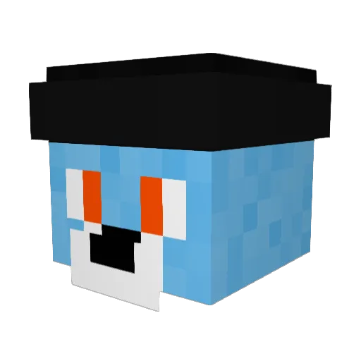 thebeown Minecraft avatar head, 3D render