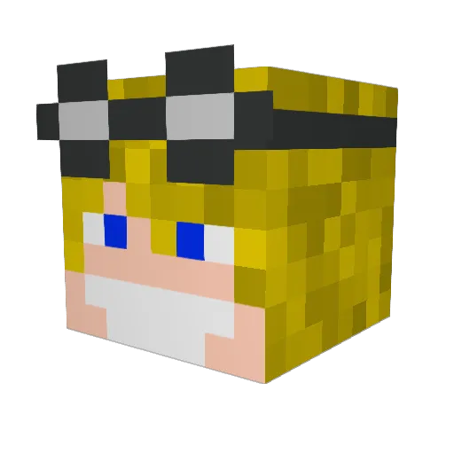 thebickersons107 Minecraft avatar head, 3D render