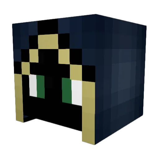 thebigfra Minecraft avatar head, 3D render