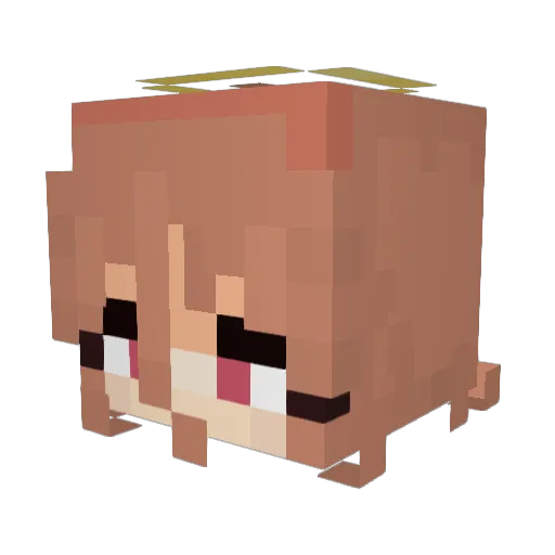 thebiggestdigger Minecraft avatar head, 3D render