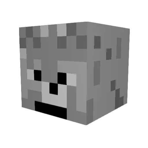 thebigman97 Minecraft avatar head, 3D render