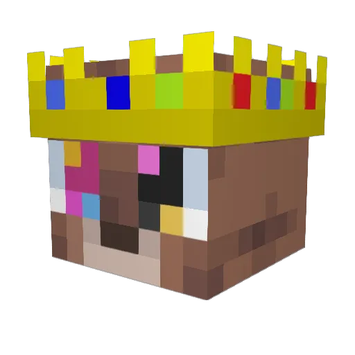 thebigsimioni Minecraft avatar head, 3D render
