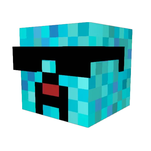thebigtk Minecraft avatar head, 3D render
