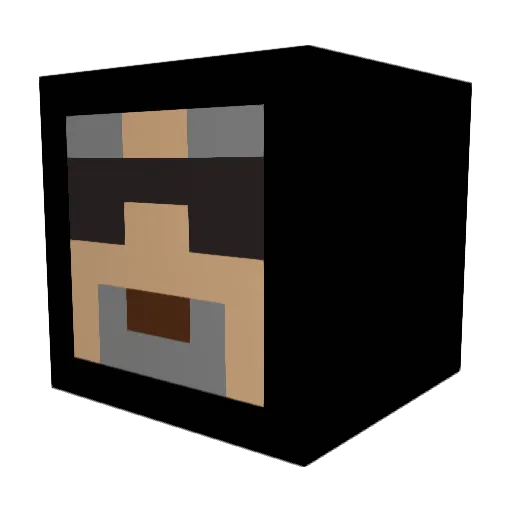 theblackbronx Minecraft avatar head, 3D render