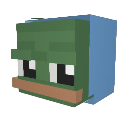 theblackdeath10 Minecraft avatar head, 3D render