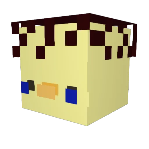 theblackdido3 Minecraft avatar head, 3D render
