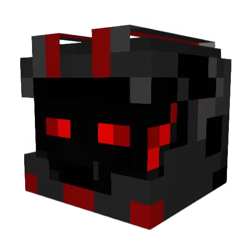 theblacknightc Minecraft avatar head, 3D render