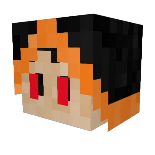 theblacksven Minecraft avatar head, 3D render