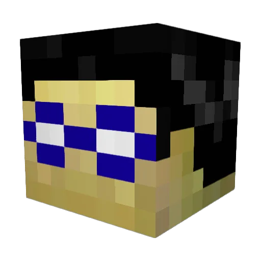 theblast Minecraft avatar head, 3D render