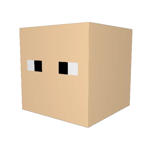 theblocks38 Minecraft avatar head, 3D render