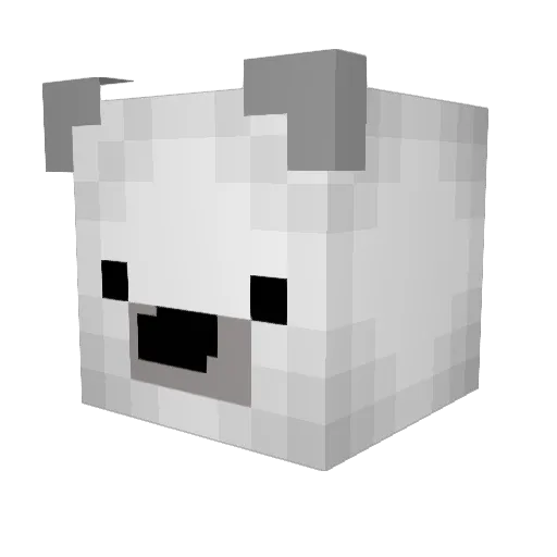 thebloni Minecraft avatar head, 3D render