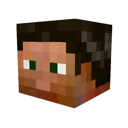 thebluedragon1 Minecraft avatar head, 3D render