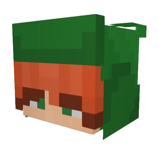 thebluepillzz Minecraft avatar head, 3D render