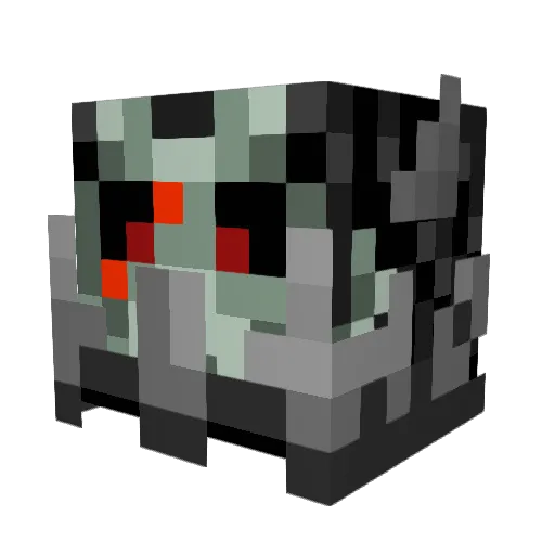theboogaz Minecraft avatar head, 3D render