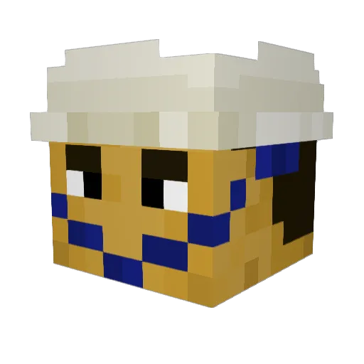 thebootygoddess Minecraft avatar head, 3D render