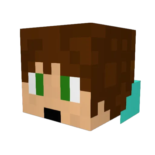 theboss4321 Minecraft avatar head, 3D render