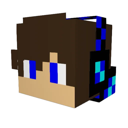 theboss77 Minecraft avatar head, 3D render