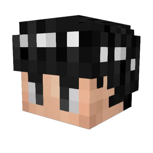 thebossace Minecraft avatar head, 3D render