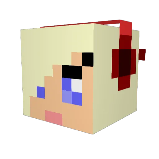 thebossbomb Minecraft avatar head, 3D render