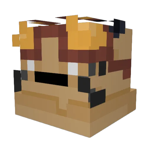 theboxedcat_ Minecraft avatar head, 3D render