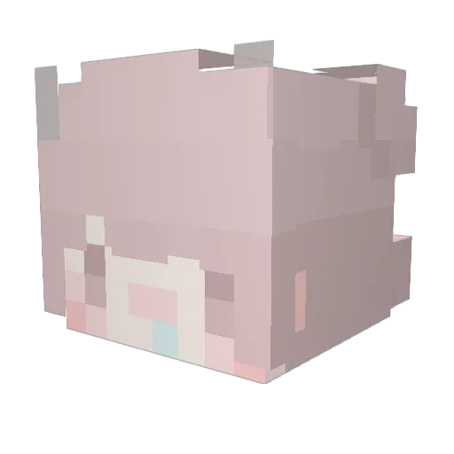 theboyalmighty Minecraft avatar head, 3D render