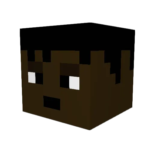 theboywholifts Minecraft avatar head, 3D render