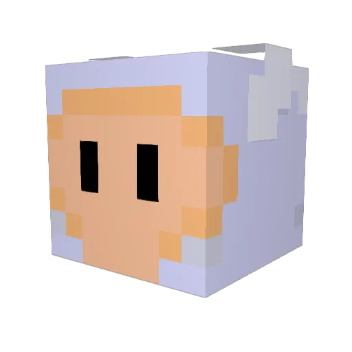 thebsyboy Minecraft avatar head, 3D render