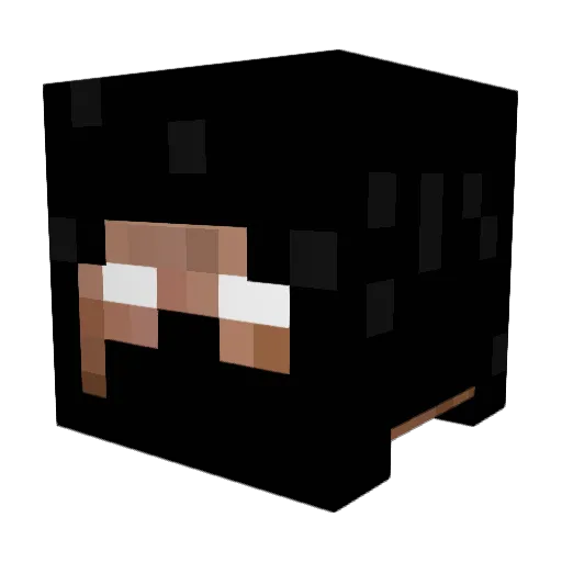 thebunn Minecraft avatar head, 3D render