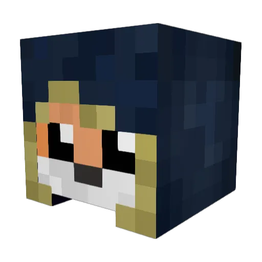 thebuntai Minecraft avatar head, 3D render