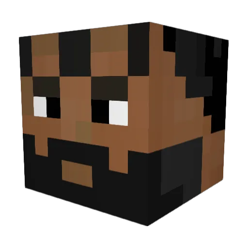 thebutcher999 Minecraft avatar head, 3D render