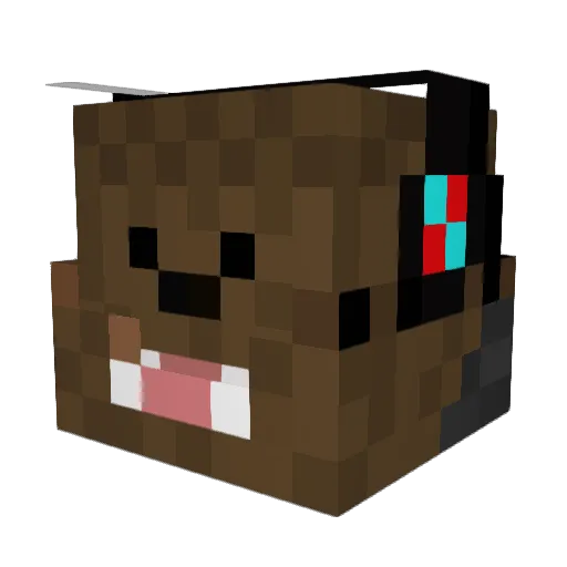 thebutterking6 Minecraft avatar head, 3D render