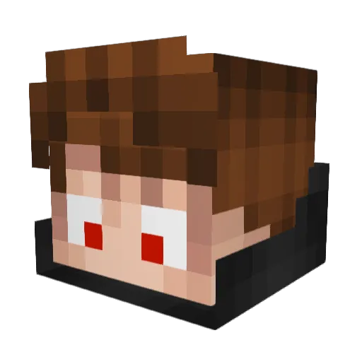 thecainestar Minecraft avatar head, 3D render