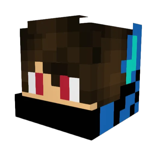 thecarninja Minecraft avatar head, 3D render