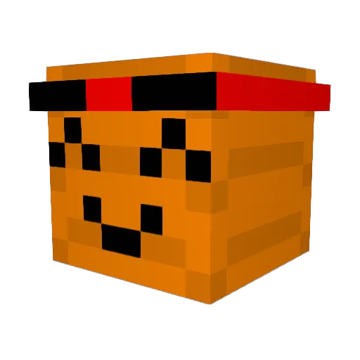 thecarrotsoup Minecraft avatar head, 3D render