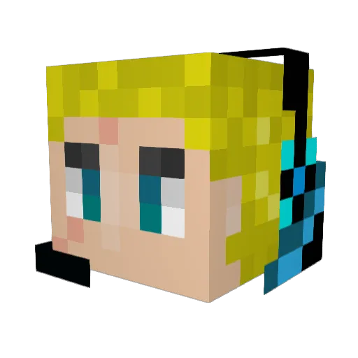 thecdhiggins Minecraft avatar head, 3D render