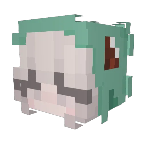 thecheesetoucher Minecraft avatar head, 3D render