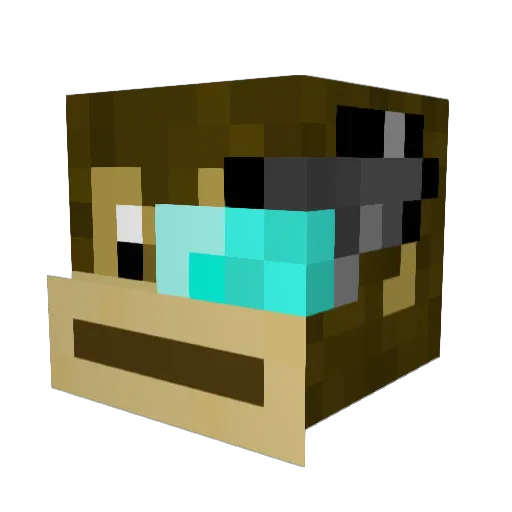 thecheesypuff Minecraft avatar head, 3D render