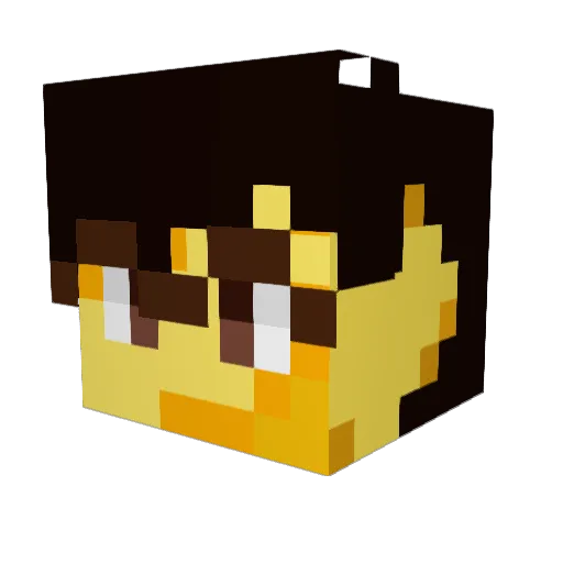 thecheezeee Minecraft avatar head, 3D render