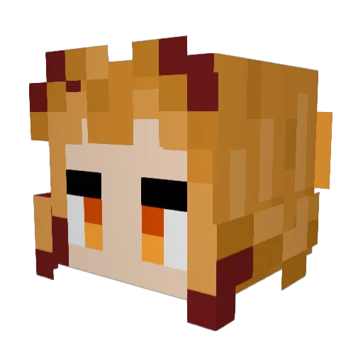 thechip7 Minecraft avatar head, 3D render