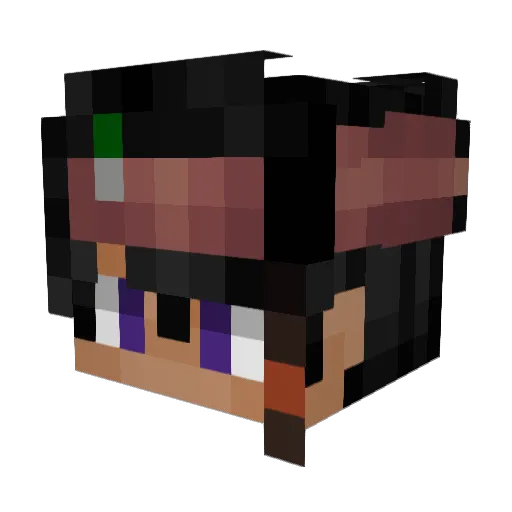 thechirifj Minecraft avatar head, 3D render