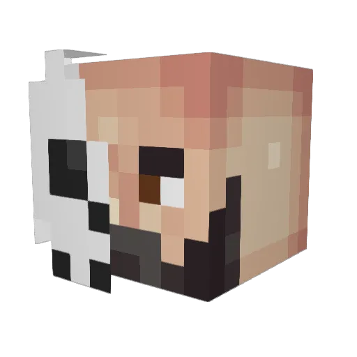 thechompiras Minecraft avatar head, 3D render