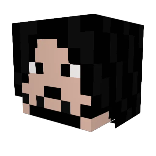 thechosenwan__ Minecraft avatar head, 3D render