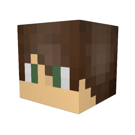 thechun Minecraft avatar head, 3D render