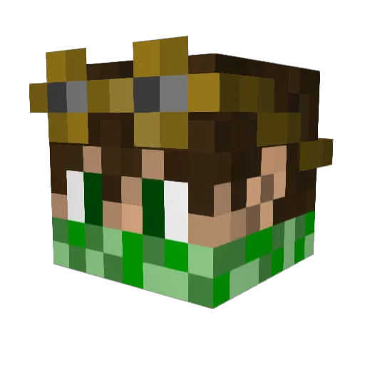 thechydude Minecraft avatar head, 3D render