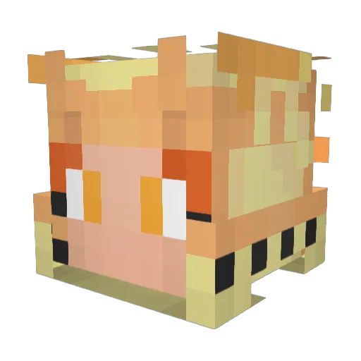 thecman459 Minecraft avatar head, 3D render