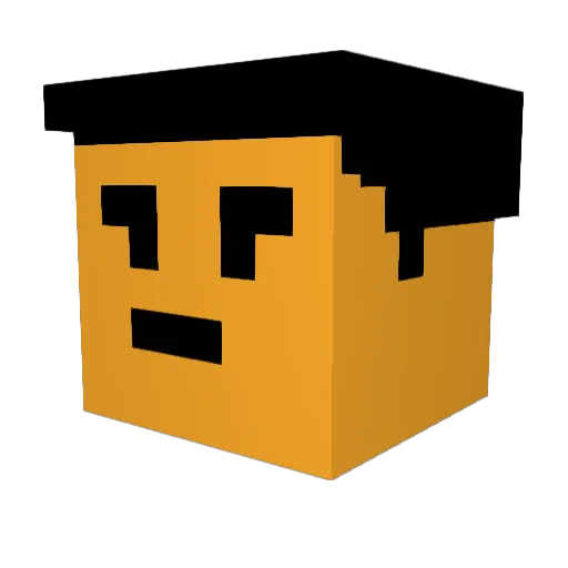 thecoolbean69 Minecraft avatar head, 3D render